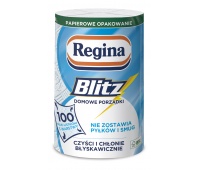 Ręcznik papierowy REGINA Blitz, 3-warstwowy, 33m, 100 listk&oacute;w, 1 rolka, biały