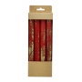 Świeca stołowa DONAU HOME Aura, 22x240mm, 4 szt., czerwona, Świece, Wyposażenie biura