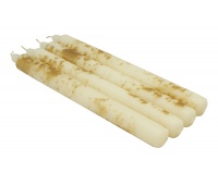 Świeca stołowa DONAU HOME Aura, 22x240mm, 4 szt., kremowa