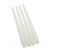 Świeca stołowa stożkowa DONAU HOME, 22x240mm, 4 szt., biała
