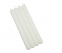 Świeca stołowa DONAU HOME, 22x240mm, 4 szt., biała