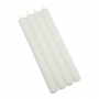 Świeca stołowa DONAU HOME, 22x240mm, 4 szt., biała, Świece, Wyposażenie biura
