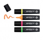 Highlighter e-341 EDDING, 2-5mm, 4 pcs., assorted colors