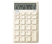 Office calculator DONAU TECH, 12-digit display, square root function, dim. 137x84 mm, beige