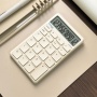 Office calculator DONAU TECH, 12-digit display, square root function, dim. 137x84 mm, beige