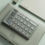 Office calculator DONAU TECH, 12-digit display, square root function, dim. 137x84 mm, green