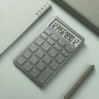 Office calculator DONAU TECH, 12-digit display, square root function, dim. 137x84 mm, green