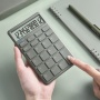 Office calculator DONAU TECH, 12-digit display, square root function, dim. 137x84 mm, green