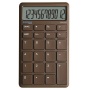 Office calculator DONAU TECH, 12-digit display, square root function, dim. 137x84 mm, brown