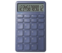 Kalkulator biurowy DONAU TECH, 12-cyfr. wyświetlacz, funkcja pierw., wym. 137x84 mm, granatowy