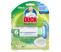 Krążki żelowe do toalet DUCK Fresh Discs Lime, z uchwytem, 6szt.