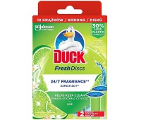 Krążki żelowe do toalet DUCK Fresh Discs Lime, wkład uzupełniający, 12szt.