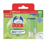 Toilet gel discs DUCK Fresh Discs Lime, refill, 12 pcs.
