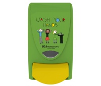 Dozownik do mydła w pianie DEB Kids Wash Your Hands, 1l, zielono-ż&oacute;łty