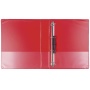 Presentation binder DONAU, PP, A4/4RD/30, red