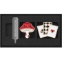 Pins MOLESKINE 2026 Alice, Mushroom + Cards