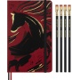 Set MOLESKINE 2026 Horse: notebook L ruled + Woodcut + Blackwing pencil