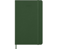 Daily planner MOLESKINE 2027, 12M, L, 13x21cm, hard cover, myrtle green