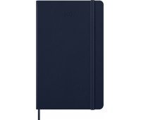 Kalendarz dzienny MOLESKINE 2027, 12M, L, 13x21cm, twarda oprawa, sapphire blue