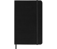 Kalendarz tygodniowy horyzontalny MOLESKINE 2027, 12M, P, 9x14cm, twarda oprawa, czarny