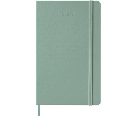 Weekly planner MOLESKINE 2027, 12M, L, 13x21cm, hard cover, Sage Green