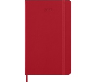 Weekly planner MOLESKINE 2027, 12M, L, 13x21cm, hard cover, scarlet red