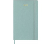 Weekly planner MOLESKINE 2027, 12M, L, 13x21cm, limited edition, synthetic snakeskin, box, sage Green