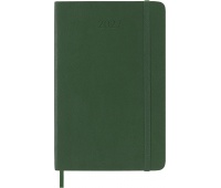 Kalendarz tygodniowy MOLESKINE 2027, 12M, P, 9x14cm, miękka oprawa, myrtle green