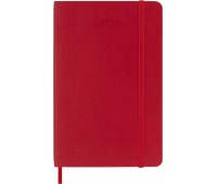 Kalendarz tygodniowy MOLESKINE 2027, 12M, P, 9x14cm, miękka oprawa, scarlet red