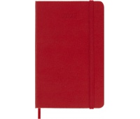 Kalendarz tygodniowy MOLESKINE 2027, 12M, P, 9x14cm, twarda oprawa, scarlet red