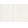 Kalendarz tygodniowy MOLESKINE 2027, 12M, XL, 19x25cm, miękka oprawa, czarny, Kalendarze, Zeszyty i bloki