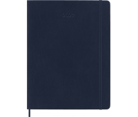Weekly planner MOLESKINE 2027, 12M, XL, 19x25cm, soft cover, sapphire blue