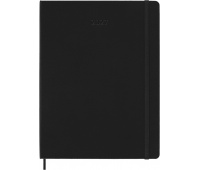 Kalendarz tygodniowy MOLESKINE 2027, 12M, XL, 19x25cm, twarda oprawa, czarny
