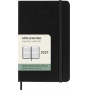 Kalendarz tygodniowy wertykalny MOLESKINE 2027, 12M, P, 9x14cm, twarda oprawa, czarny, Kalendarze, Zeszyty i bloki