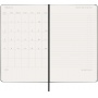 Kalendarz tygodniowy wertykalny MOLESKINE Pro 2027, 12M, L, 13x21cm, twarda oprawa, czarny, Kalendarze, Zeszyty i bloki
