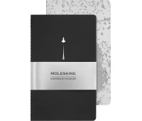 Zestaw 2 zeszyt&oacute;w MOLESKINE Cahier NASA, L, gładkie
