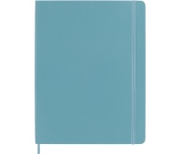 Notebook MOLESKINE, XL extra large, plain, soft cover, turquoise