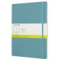 Notebook MOLESKINE, XL extra large, plain, soft cover, turquoise