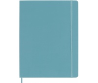 Notebook MOLESKINE, XL extra large, plain, hard cover, turquoise