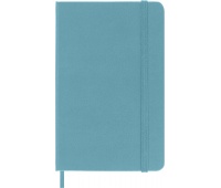 Notatnik MOLESKINE kieszonkowy, gładki, twarda okładka, turkusowy
