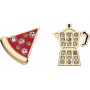 Set of 2 pins MOLESKINE Countries, Italy