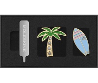 Set of 2 pins MOLESKINE Countries, USA West Coast