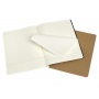 Set of 2 notebooks MOLESKINE Subject, XL, 19x25cm, black/Kraft Brown, 160 pages