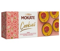 Biscuits MOKATE, rings with raspberry filling and dark chocolate, 150g
