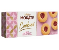 Biscuits MOKATE, rings with raspberry filling, 150g