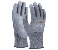 Cut-resistant gloves DONAU SAFETY DS-PU Anti-Cut D, size 10, dark grey
