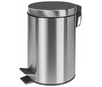 Pedal bin DONAU HOME, soft-closing, 3l, matt silver