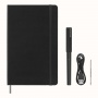 Set MOLESKINE Smart Writing Set 3: notebook L ruled + ballpoint pen, black