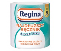 Ręcznik papierowy REGINA Super Long, 2-warstwowy, 50,6m, 220 listk&oacute;w, 1 rolka, biały