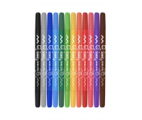 Markers JOVI, double-sided, 12 pcs, assorted colors